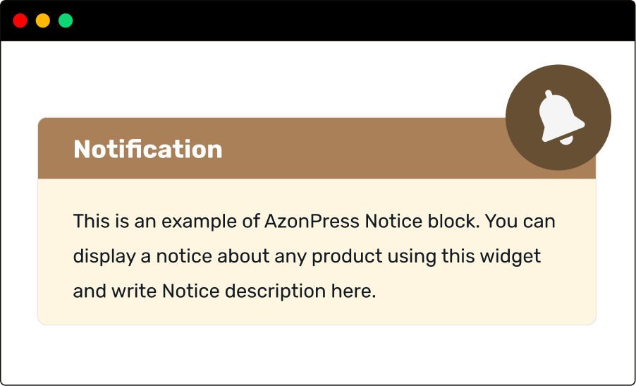 AzonPress notification