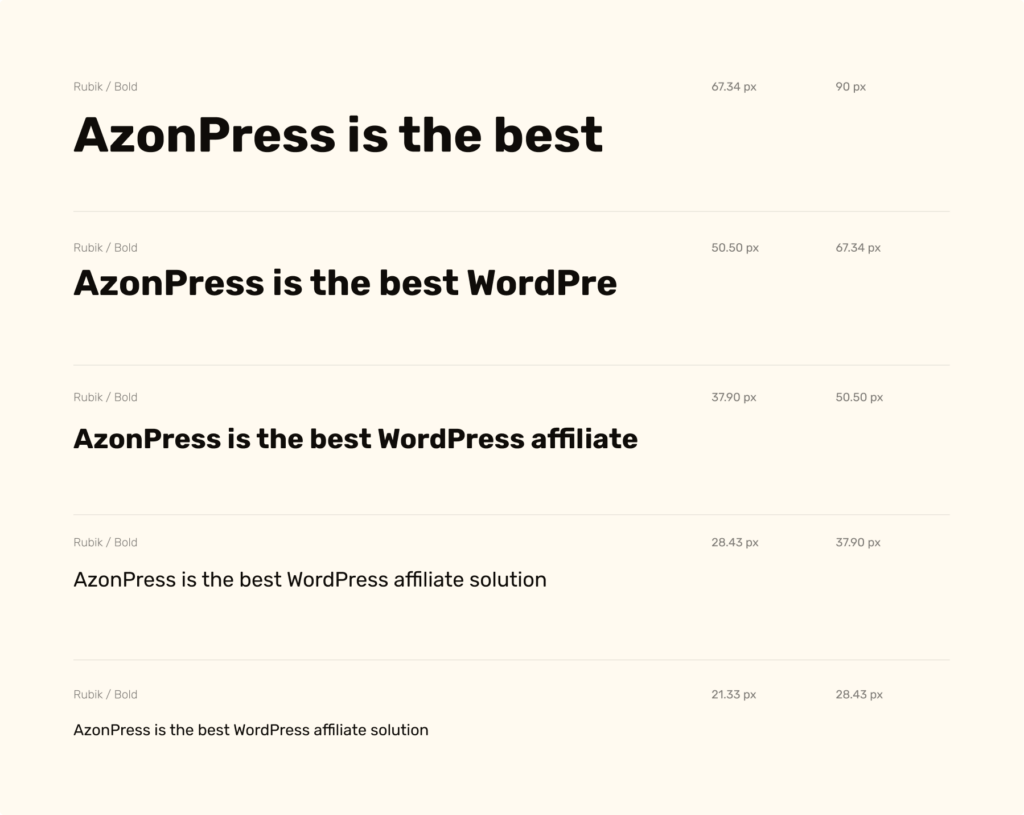 AzonPress Typography